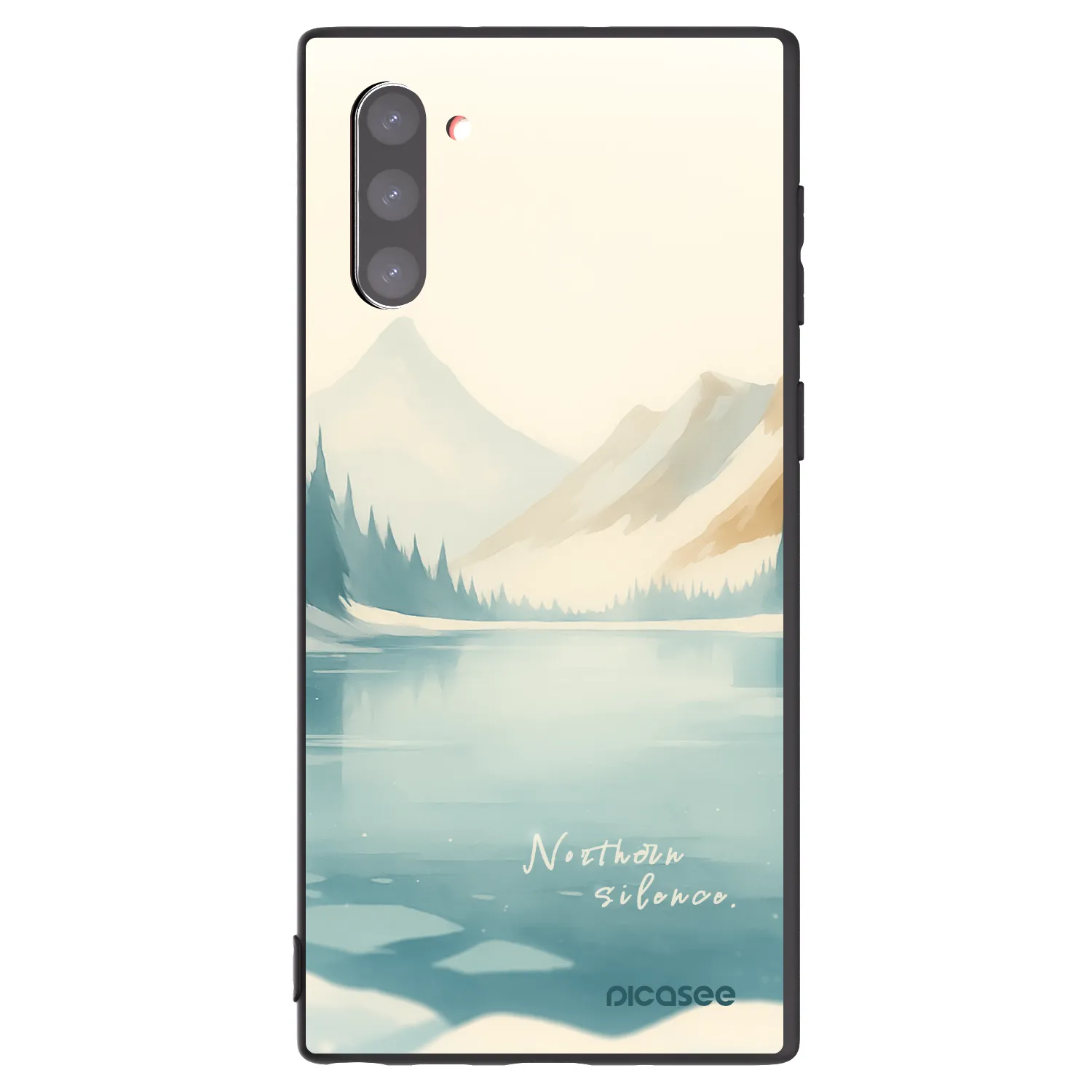 Picasee crna silikonska maskica za Samsung Galaxy Note 10 N970F - NOTHERN SILENCE