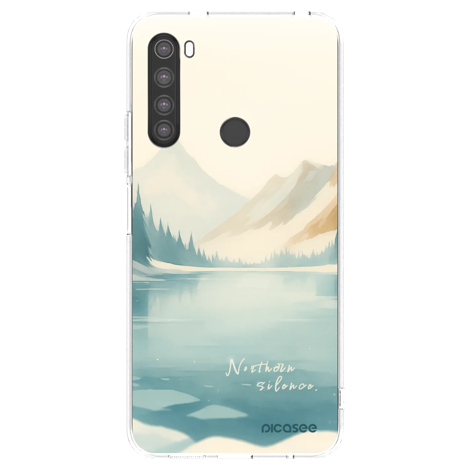 Picasee silikonska prozirna maskica za Xiaomi Redmi Note 8 - NOTHERN SILENCE