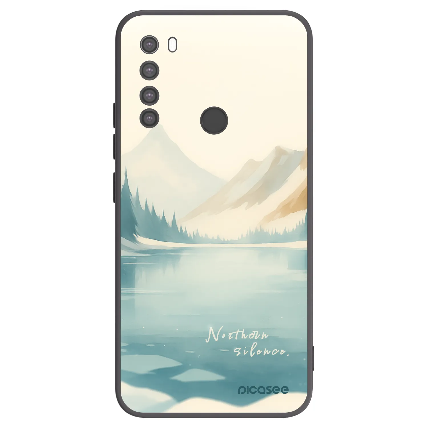 Picasee crna silikonska maskica za Xiaomi Redmi Note 8 - NOTHERN SILENCE