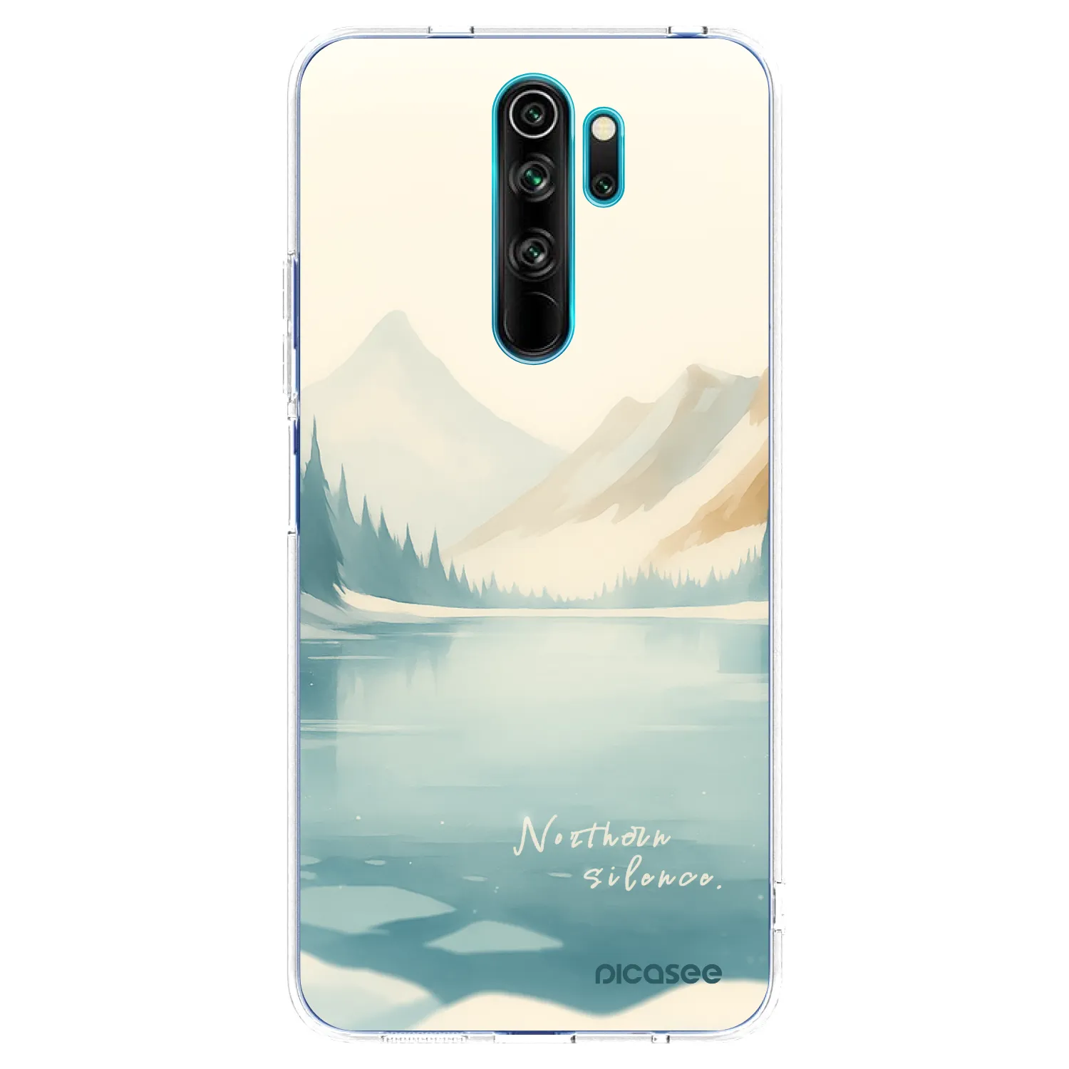 Picasee silikonska prozirna maskica za Xiaomi Redmi Note 8 Pro - NOTHERN SILENCE