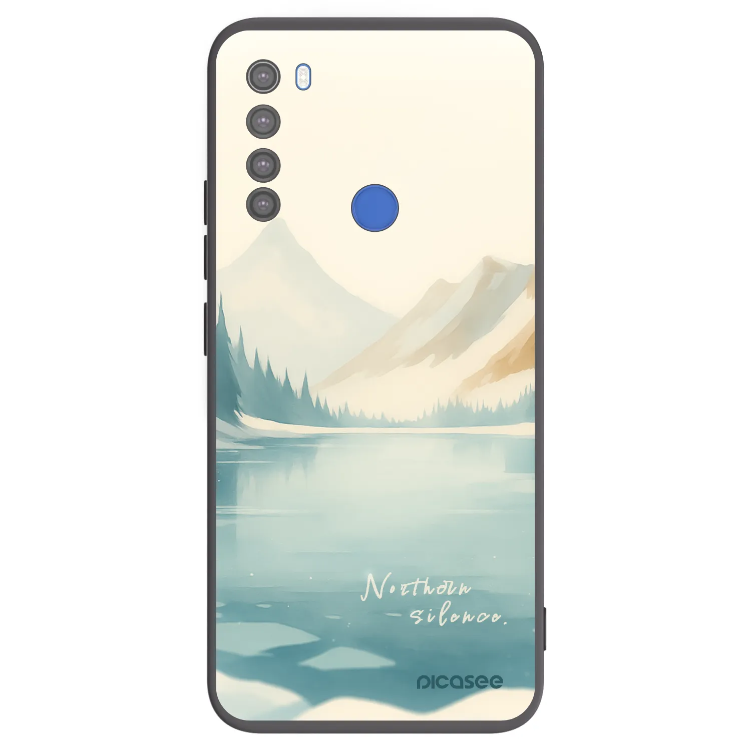 Picasee crna silikonska maskica za Xiaomi Redmi Note 8T - NOTHERN SILENCE