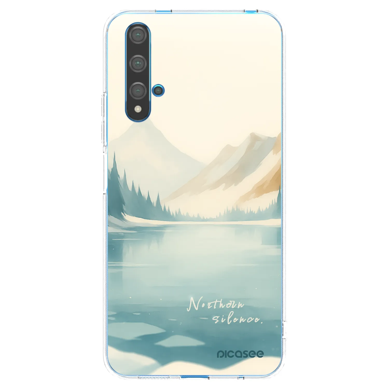 Picasee silikonska prozirna maskica za Huawei Nova 5T - NOTHERN SILENCE