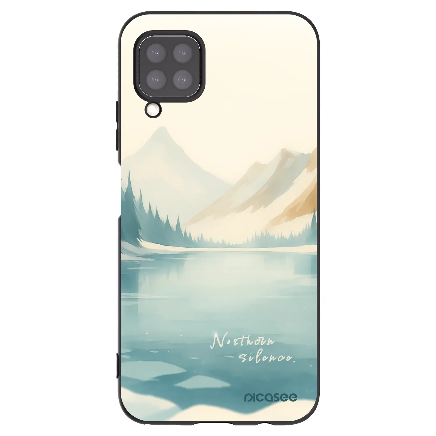 Picasee crna silikonska maskica za Huawei P40 Lite - NOTHERN SILENCE