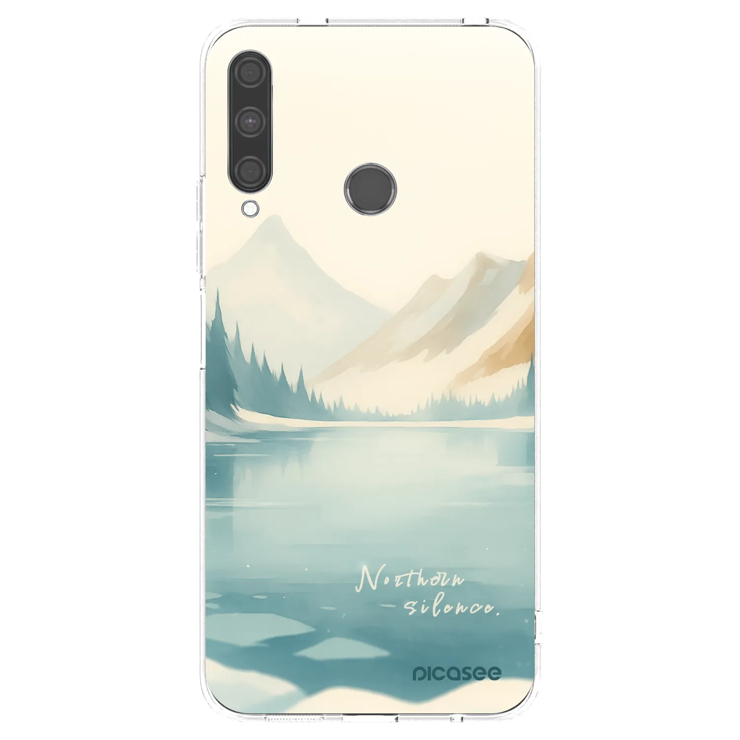 Picasee silikonska prozirna maskica za Huawei P40 Lite E - NOTHERN SILENCE