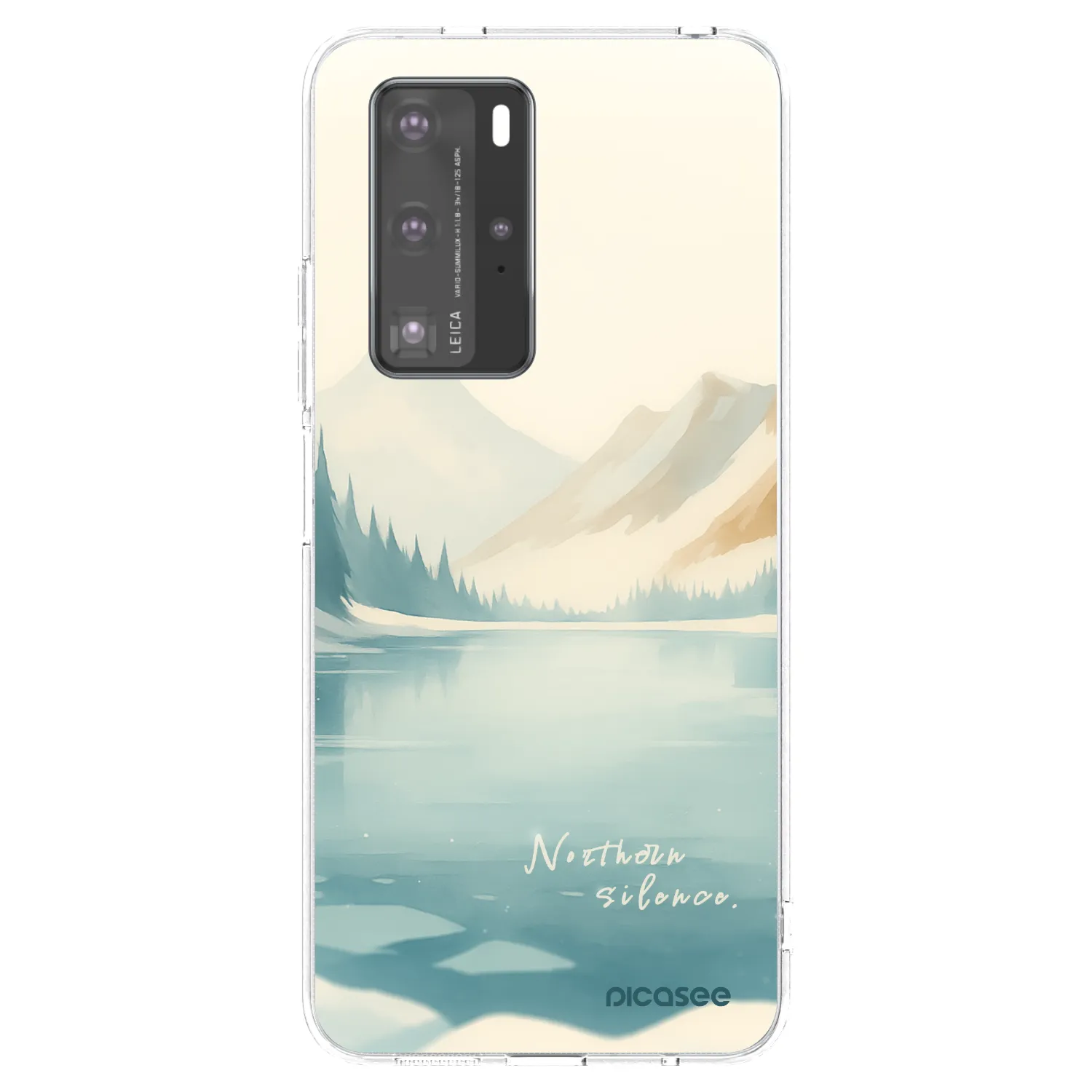 Picasee silikonska prozirna maskica za Huawei P40 Pro - NOTHERN SILENCE