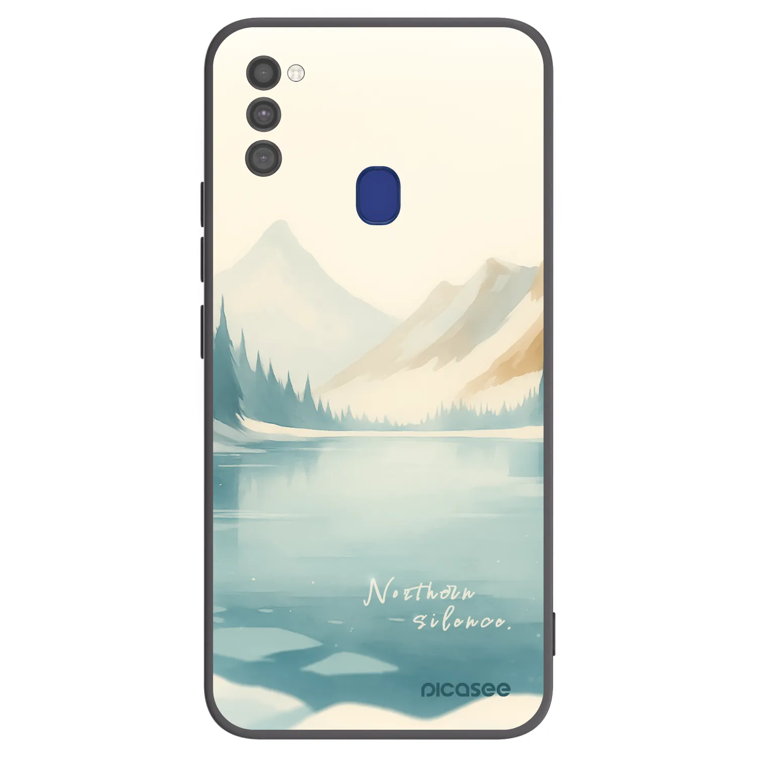 Picasee crna silikonska maskica za Samsung Galaxy M21 M215F - NOTHERN SILENCE