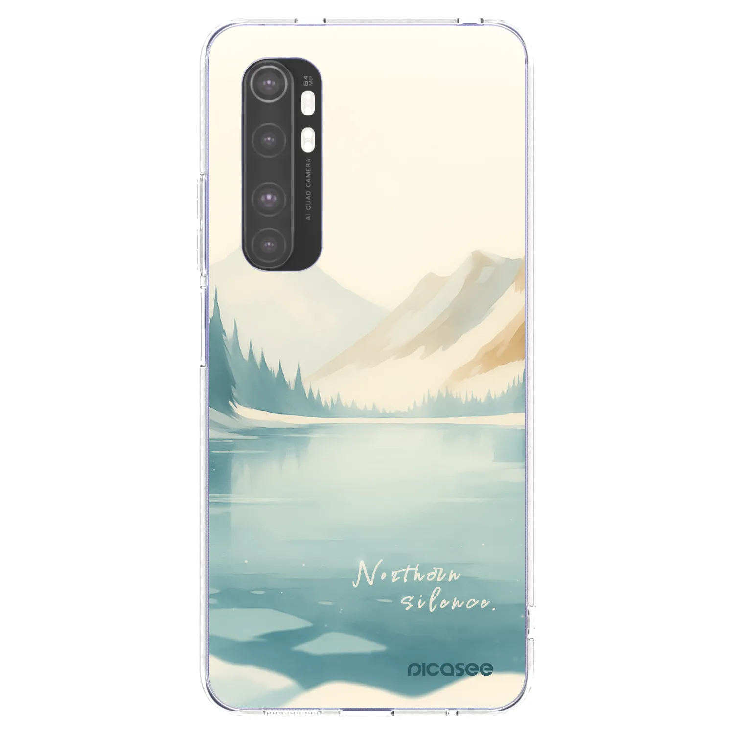 Picasee silikonska prozirna maskica za Xiaomi Mi Note 10 Lite - NOTHERN SILENCE