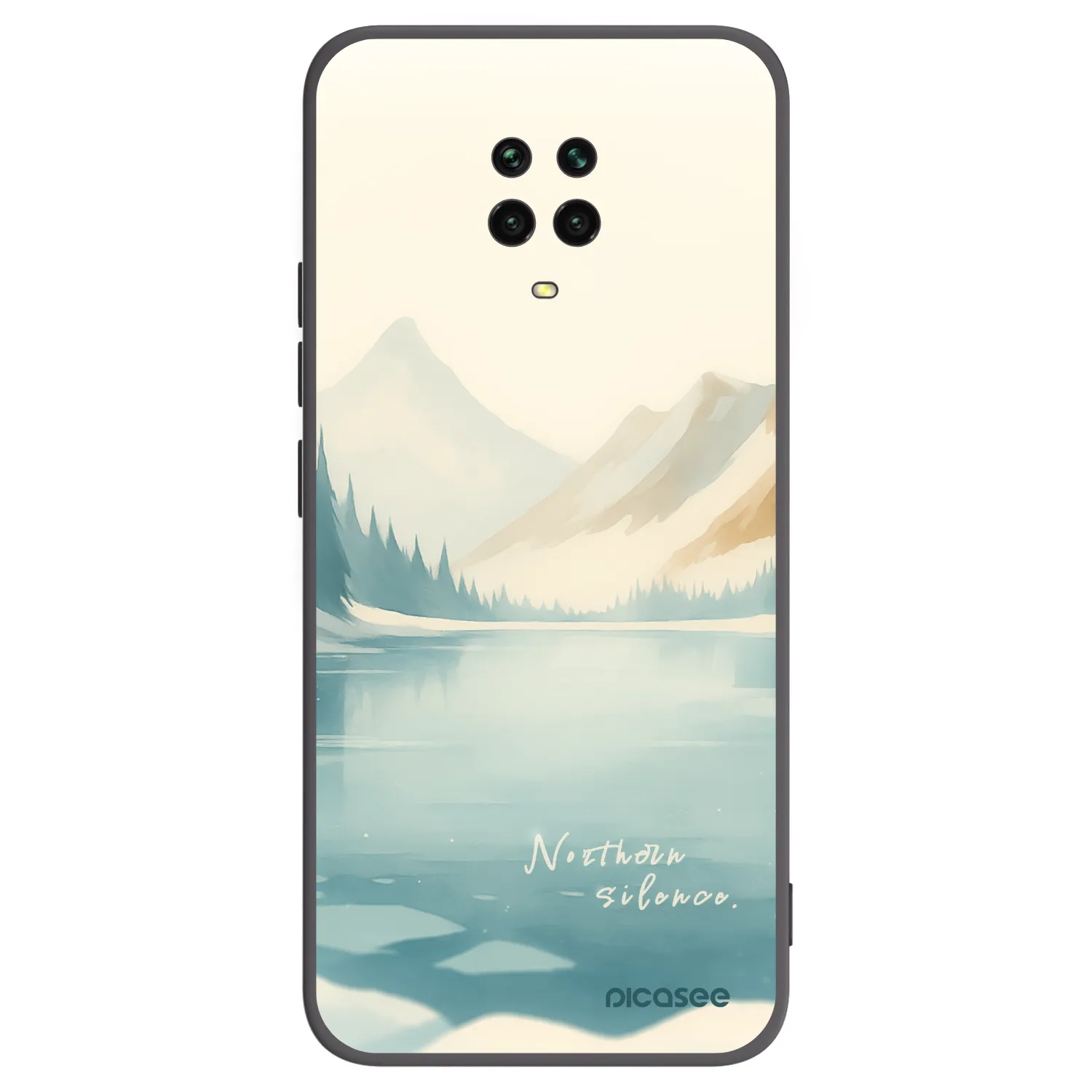 Picasee crna silikonska maskica za Xiaomi Redmi Note 9S - NOTHERN SILENCE
