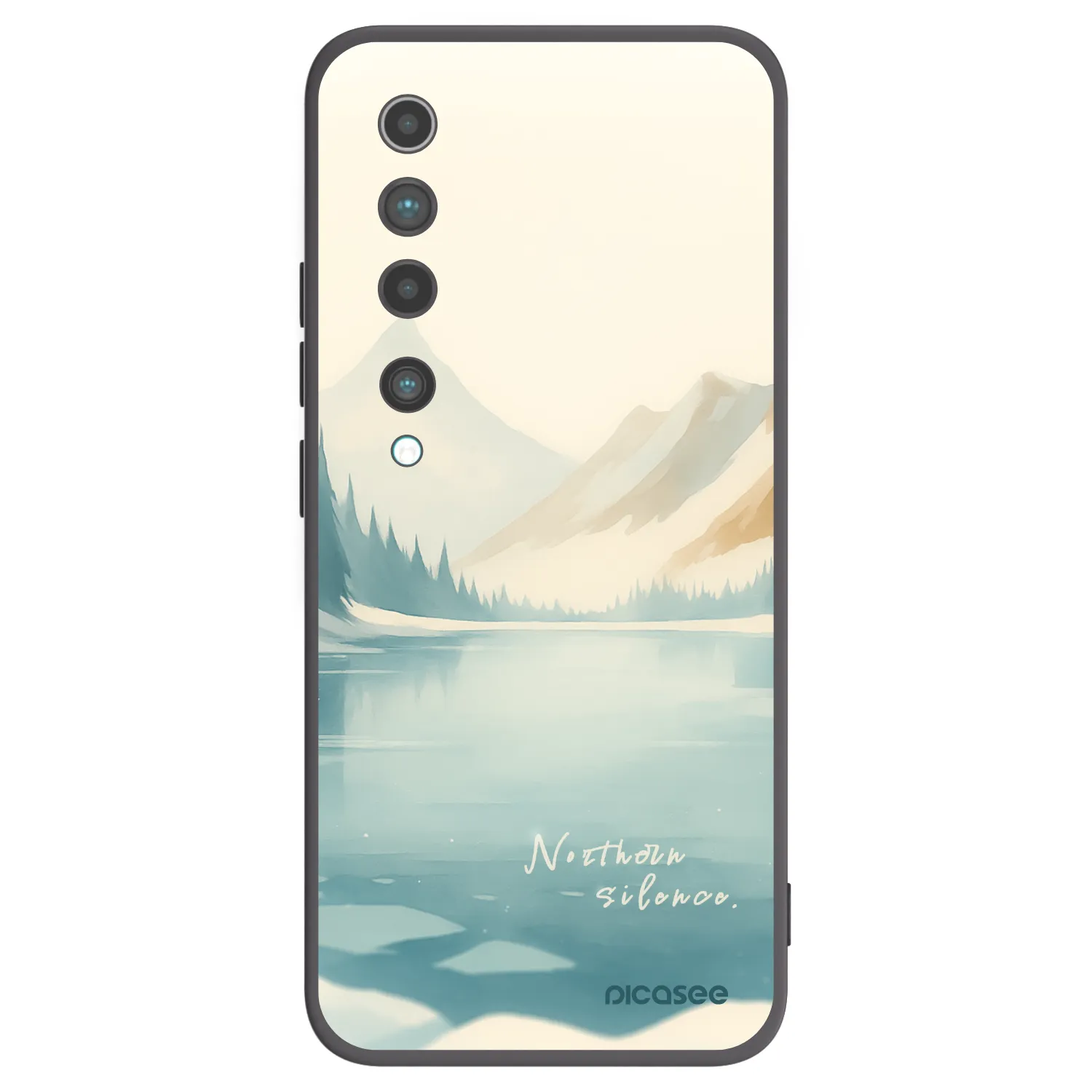 Picasee crna silikonska maskica za Xiaomi Mi 10 - NOTHERN SILENCE
