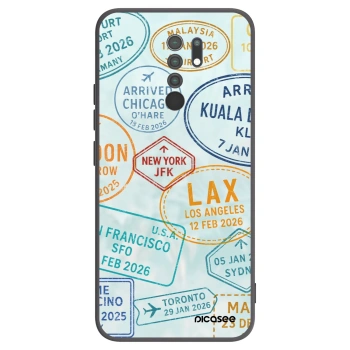 Picasee crna silikonska maskica za Xiaomi Redmi 9 - PASSPORT EDITION