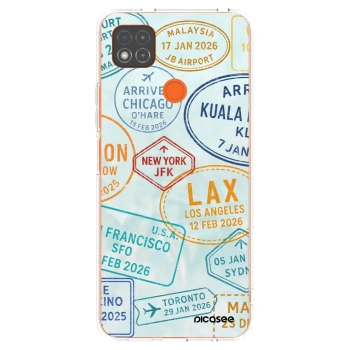 Picasee silikonska prozirna maskica za Xiaomi Redmi 9C - PASSPORT EDITION