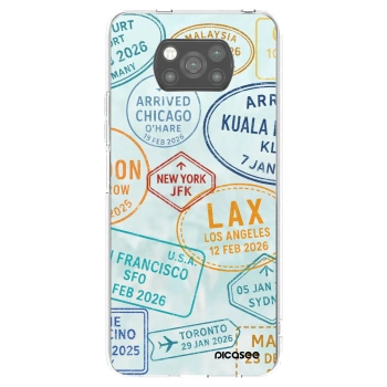 Picasee crna silikonska maskica za Xiaomi Poco X3 - PASSPORT EDITION