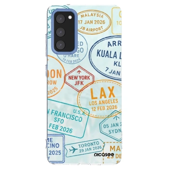 Picasee silikonska prozirna maskica za Samsung Galaxy S20 FE - PASSPORT EDITION