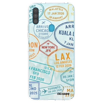 Picasee silikonska prozirna maskica za Samsung Galaxy M11 - PASSPORT EDITION