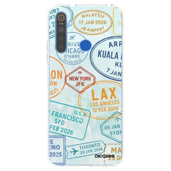 Picasee silikonska prozirna maskica za Realme 5 - PASSPORT EDITION