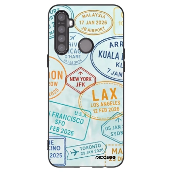 Picasee crna silikonska maskica za Realme 5 - PASSPORT EDITION