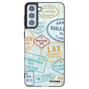 Picasee crna silikonska maskica za Samsung Galaxy S21+ 5G G996F - PASSPORT EDITION