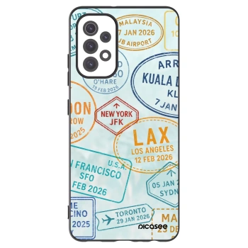 Picasee crna silikonska maskica za Samsung Galaxy A32 5G A326B - PASSPORT EDITION
