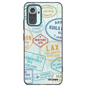 Picasee crna silikonska maskica za Xiaomi Redmi Note 10 Pro - PASSPORT EDITION