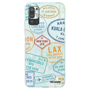 Picasee silikonska prozirna maskica za Xiaomi Redmi Note 10 5G - PASSPORT EDITION