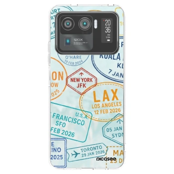 Picasee silikonska prozirna maskica za Xiaomi Mi 11 Ultra - PASSPORT EDITION