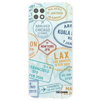 Picasee silikonska prozirna maskica za Samsung Galaxy A22 A226B 5G - PASSPORT EDITION