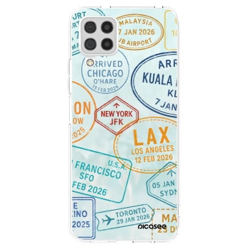 Picasee silikonska prozirna maskica za Samsung Galaxy A22 A225F 4G - PASSPORT EDITION