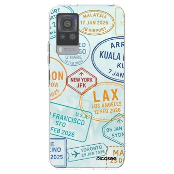 Picasee silikonska prozirna maskica za Vivo X60 Pro 5G - PASSPORT EDITION