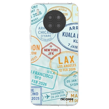 Picasee silikonska prozirna maskica za Huawei Nova 8i - PASSPORT EDITION