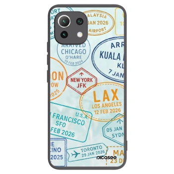 Picasee crna silikonska maskica za Xiaomi 11 Lite 5G NE - PASSPORT EDITION