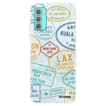 Picasee silikonska prozirna maskica za Motorola Moto G60 - PASSPORT EDITION