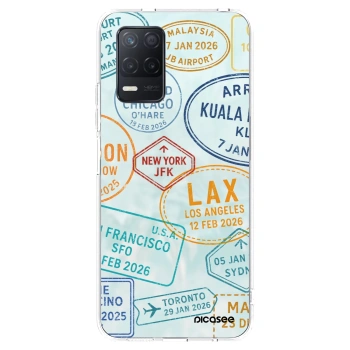 Picasee silikonska prozirna maskica za Realme 8 5G - PASSPORT EDITION