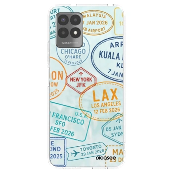 Picasee silikonska prozirna maskica za Realme 8i - PASSPORT EDITION