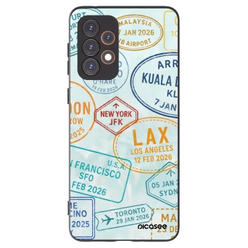 Picasee crna silikonska maskica za Samsung Galaxy A33 5G A336 - PASSPORT EDITION