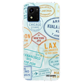 Picasee silikonska prozirna maskica za Vivo Y01 - PASSPORT EDITION