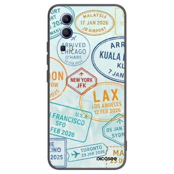 Picasee crna silikonska maskica za Vivo Y52 5G - PASSPORT EDITION