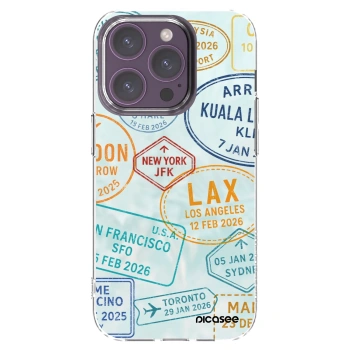 Picasee silikonska prozirna maskica za Apple iPhone 14 Pro - PASSPORT EDITION