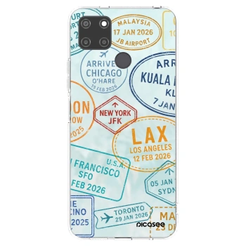 Picasee silikonska prozirna maskica za Realme C21Y - PASSPORT EDITION