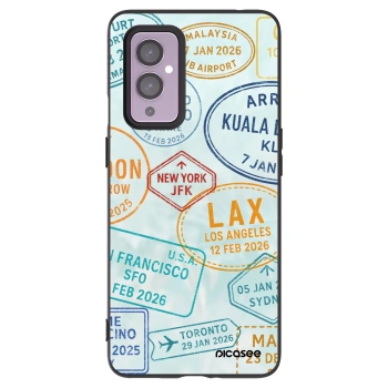 Picasee crna silikonska maskica za OnePlus 9 - PASSPORT EDITION