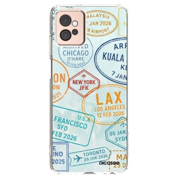 Picasee silikonska prozirna maskica za Motorola Moto G32 - PASSPORT EDITION
