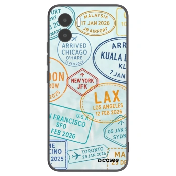 Picasee crna silikonska maskica za Xiaomi Redmi A1 - PASSPORT EDITION