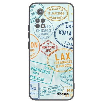 Picasee crna silikonska maskica za Xiaomi Redmi Note 11S 5G - PASSPORT EDITION