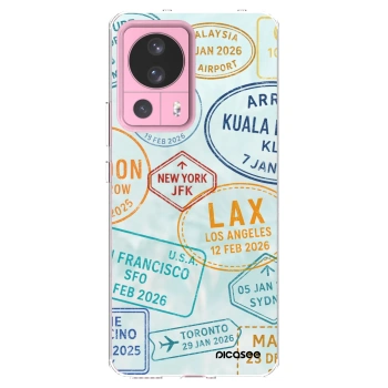 Picasee silikonska prozirna maskica za Xiaomi 13 Lite - PASSPORT EDITION