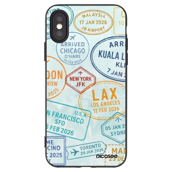 Picasee crna silikonska maskica za Apple iPhone X/XS - PASSPORT EDITION