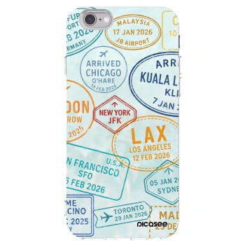 Picasee silikonska prozirna maskica za Apple iPhone 6/6S - PASSPORT EDITION