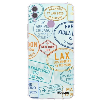 Picasee silikonska prozirna maskica za Honor 8X - PASSPORT EDITION