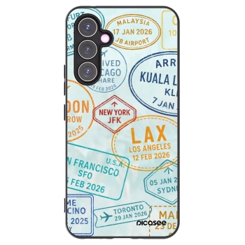 Picasee crna silikonska maskica za Samsung Galaxy A54 5G A546B - PASSPORT EDITION