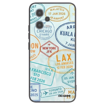Picasee crna silikonska maskica za Xiaomi Redmi Note 12 5G - PASSPORT EDITION