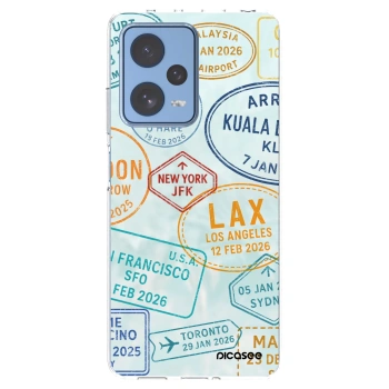 Picasee silikonska prozirna maskica za Xiaomi Redmi Note 12 Pro 5G - PASSPORT EDITION