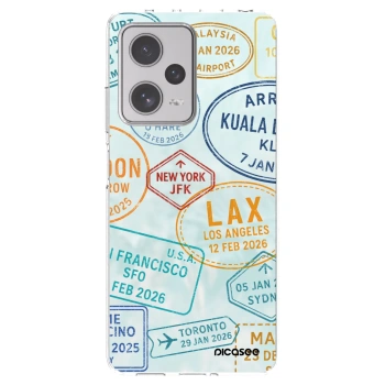 Picasee silikonska prozirna maskica za Xiaomi Redmi Note 12 Pro+ 5G - PASSPORT EDITION